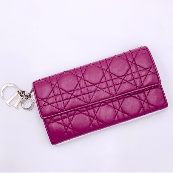 Dior Handbags - 💜Dior Channage Qualited Leather Wallet